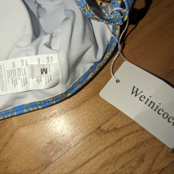 Weinicoco Women V-Neck One Piece Ruffle Swimsuit Tummy Control Monokini MEDIUM - Picture 7 of 9